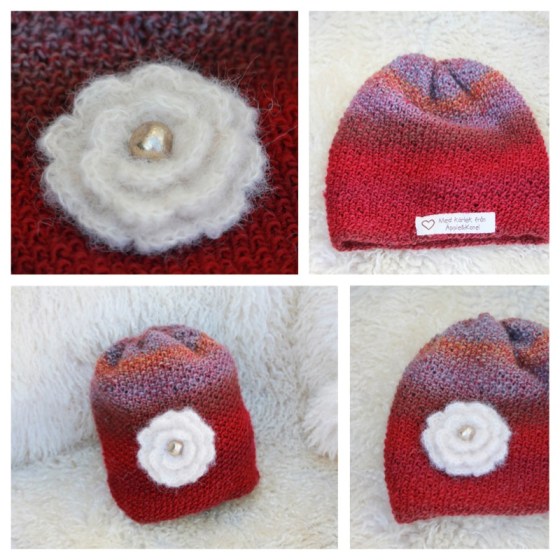 Höstmössa med blomma